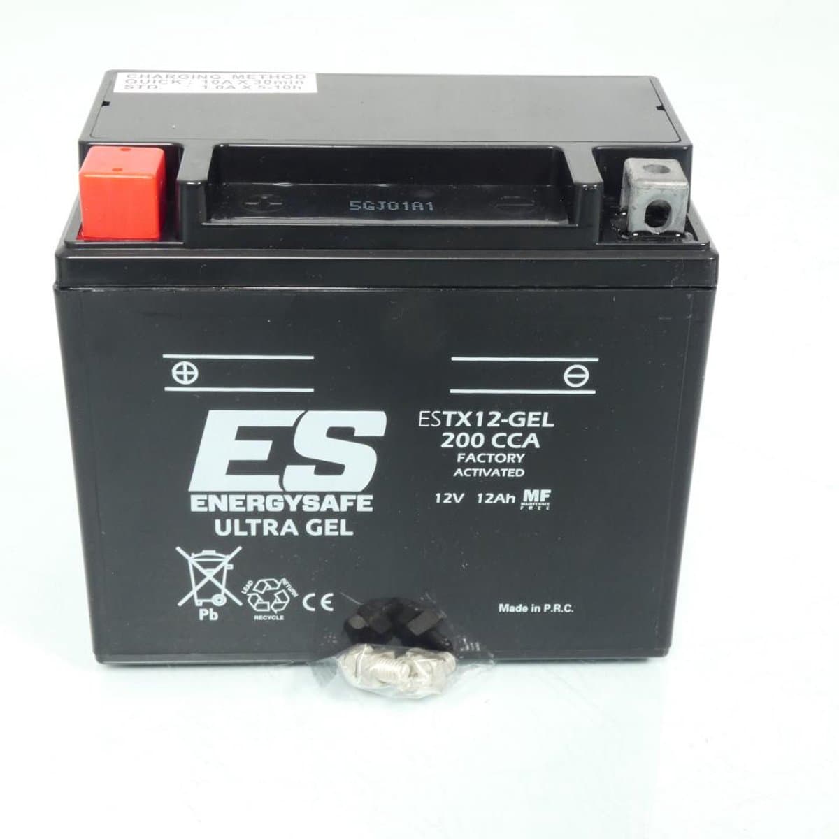 Batterie SLA Energysafe pour Moto Cagiva 1000 V-Raptor 2000 à 2002 YTX12 / 12V 12Ah Neuf