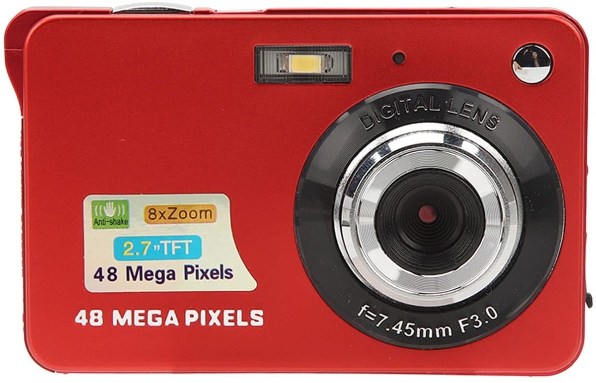 Dailygoody - Digitale camera - 4K - 48MP - Draagbaar - 8X Zoom - Geschikt voor beginners - 128 GB geheugen