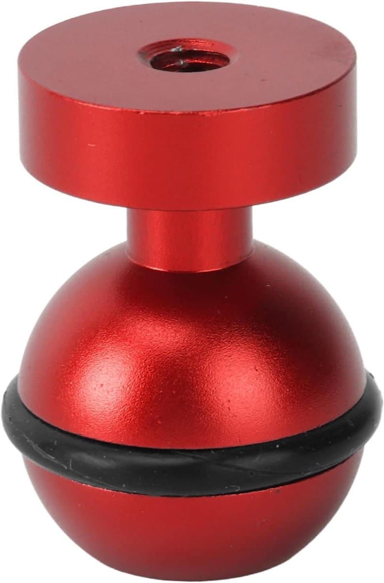 Duiklamp Balhoofd - Onderwater Camera - Onderwater Fotografie - Lichtgewicht Aluminium - 30 gram - Rood