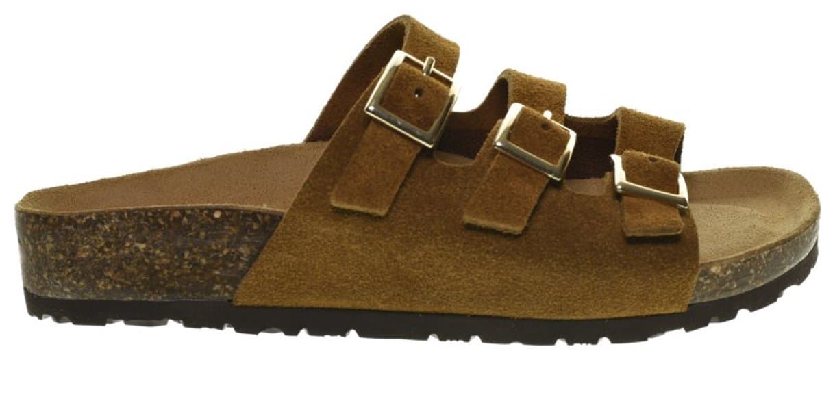 Instap Slippers Cognac Suede Bionatura maat 38