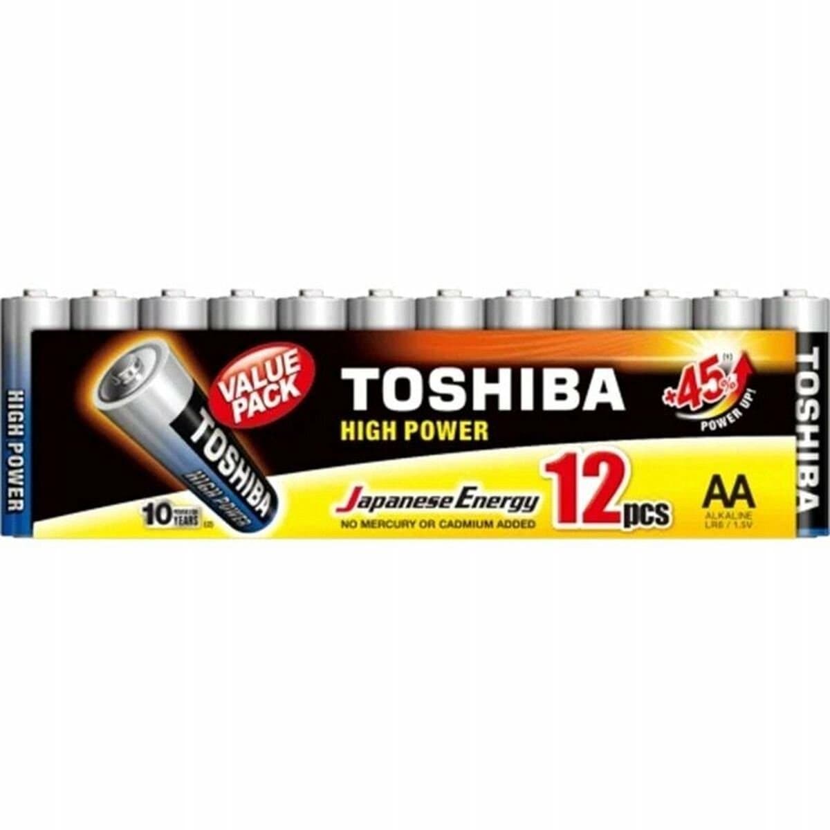 toshiba HIGH POWER 12 stkus AA