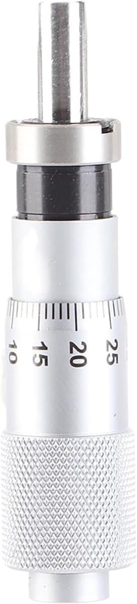 0-13 mm Micrometer Hoofd, Metalen Micrometer Binnendiameter Meetgereedschap voor Fijnafstemming van diverse Nauwkeurigheid Instrumenten Flat Head with Nut