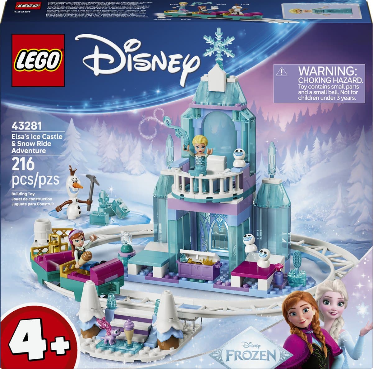 LEGO Disney Elsa's Ijskasteel en Sneeuwavontuur 43281
