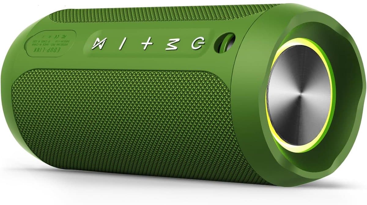 Draagbare speaker - Bluetooth box - Muziek voor buiten - 20W Stereo Geluid - 20 uur afspelen - Groen
