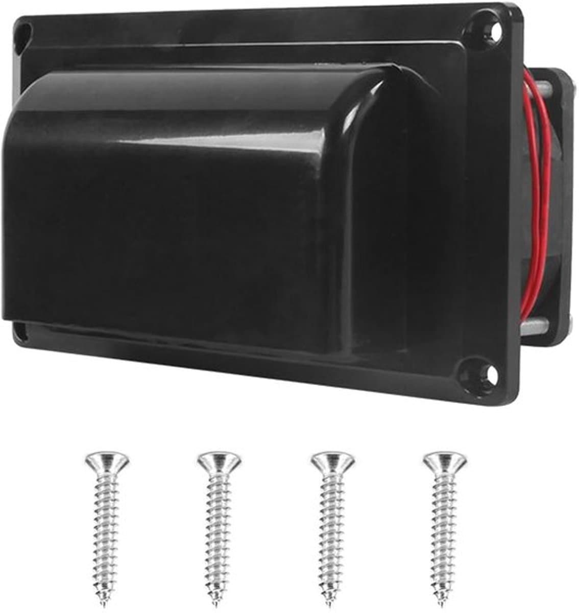 - Caravan Ventilatie - 12V 15W - Geruisloos en efficiënt - Zwart - Uitlaatventilator - Ideaal voor campers en caravans - Voorzien van mesh ..