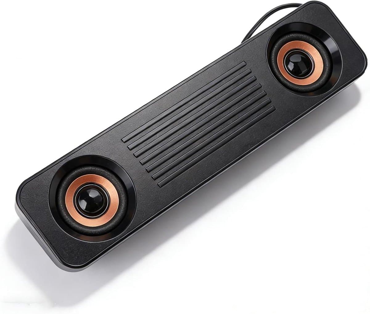 Desktop Geluid - PC Soundbar - Werk en Ontspanning - Ruimtebesparend Ontwerp - Ultraslank - Goud