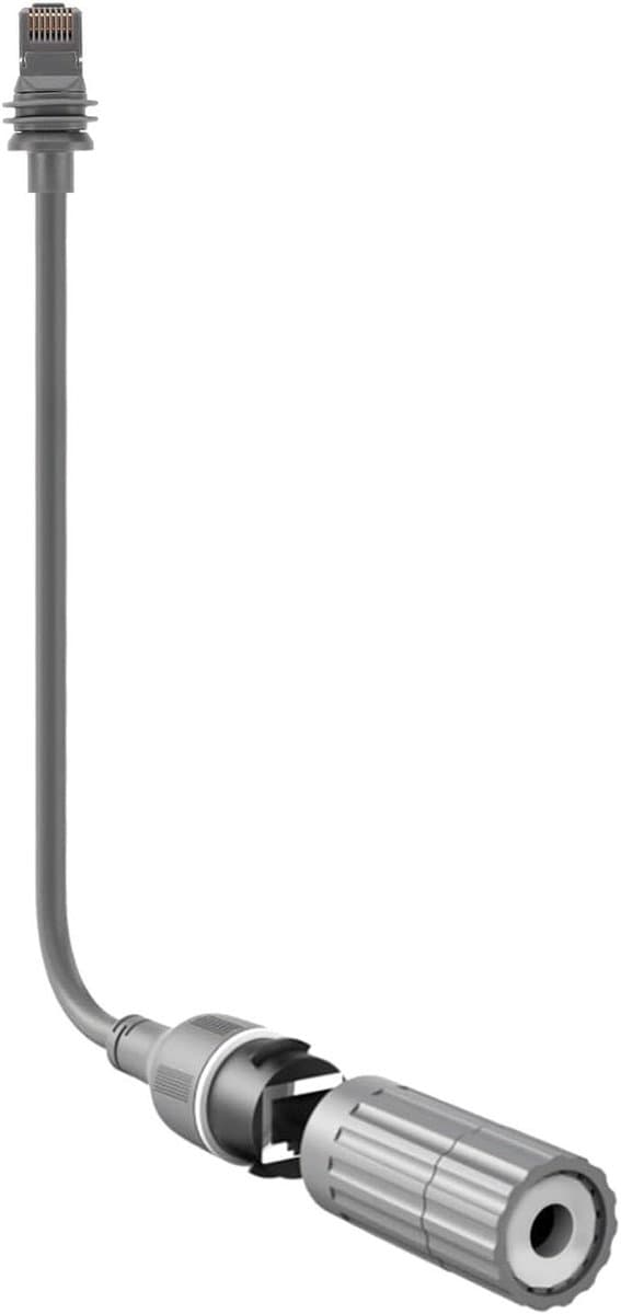 Ethernet Adapter - RJ45 Converter - Netwerk Uitbreiding - IP68 Waterbestendig - 2 Meter - Zwart
