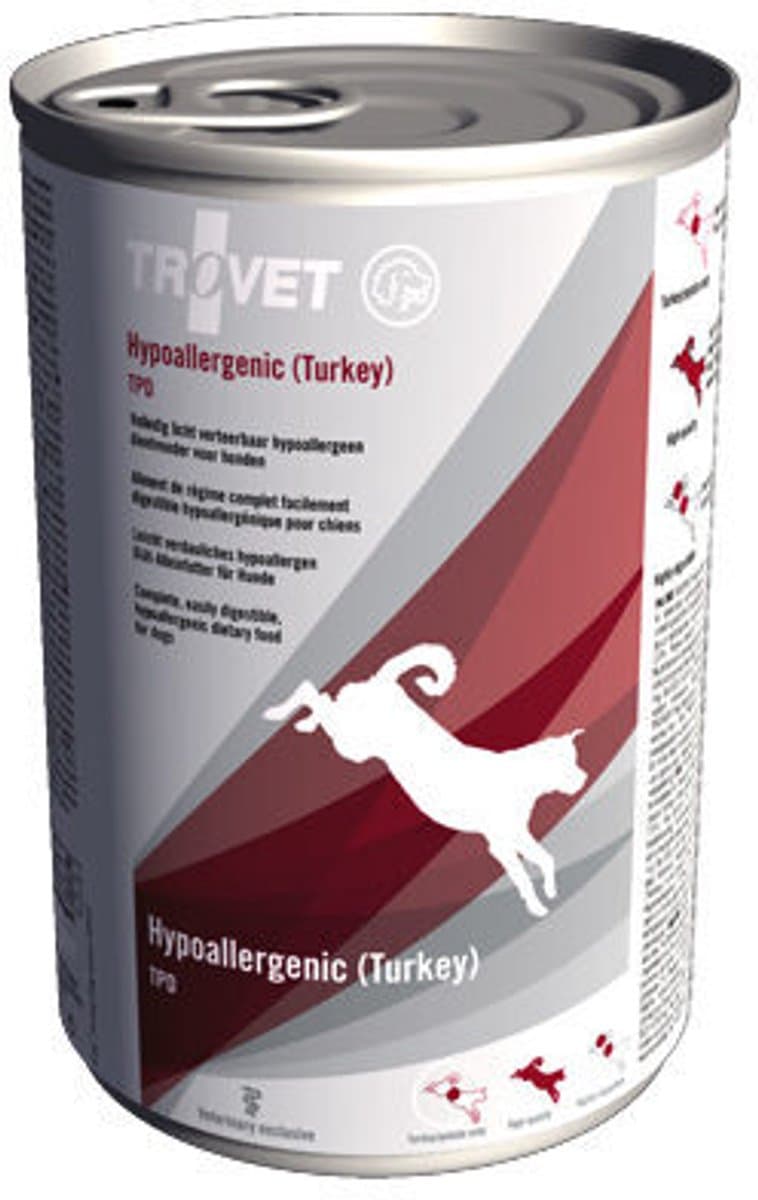 TROVET Hypoallergenic TPD (Turkey) - Hond - Blik - 6 x 400 g