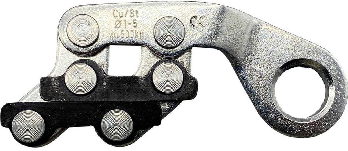 Berger & Schröter 12504 Kabelklem 1 mm Staal Verzinkt, Gebruineerd 1 stuk(s)