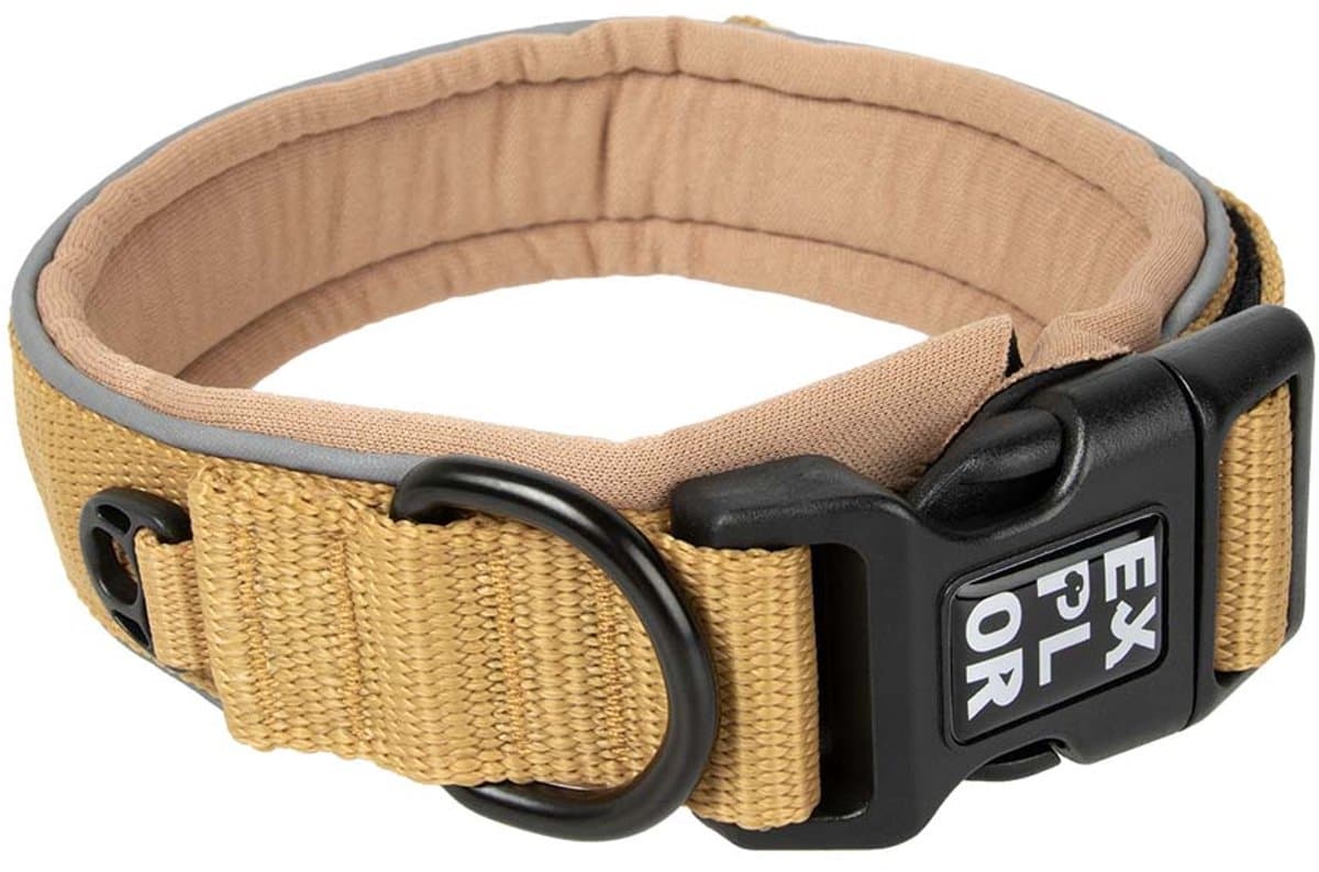 duvoplus EXPLOR Ultimate Fit halsband Comfy Classic voor honden M-39-44cm honey gold