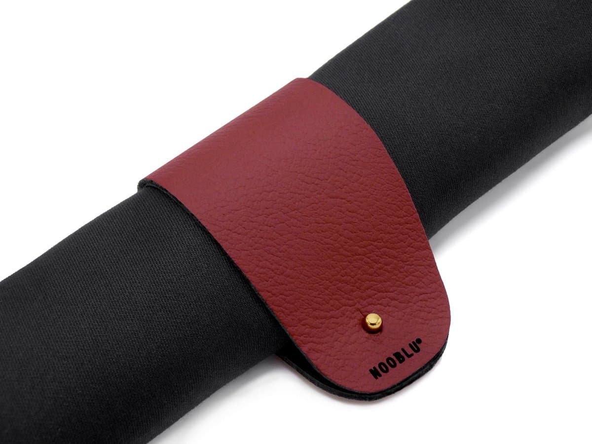 NOOBLU PEBL servetringen - Gold edition - Kleur: Ruby red, Aantal: set van 6
