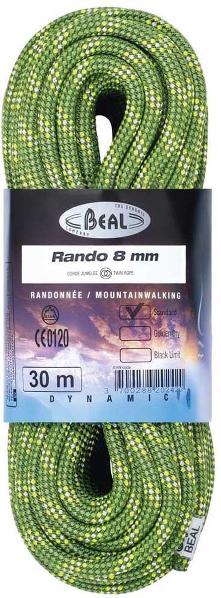 Beal Rando 8 Mm Touw Groen 20 m