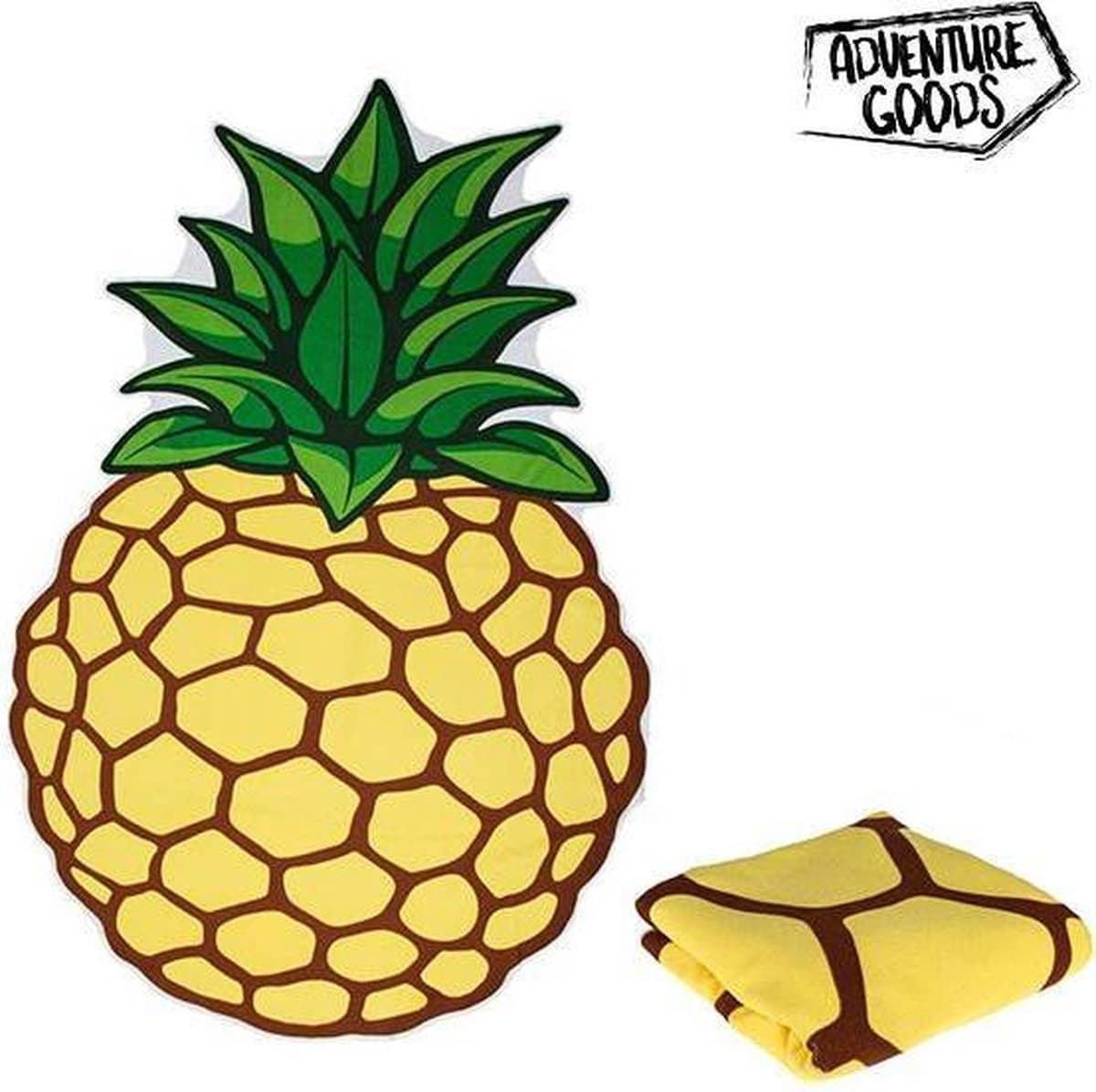 strandlaken - badlaken - ananas - 120x170cm - 100% polyester