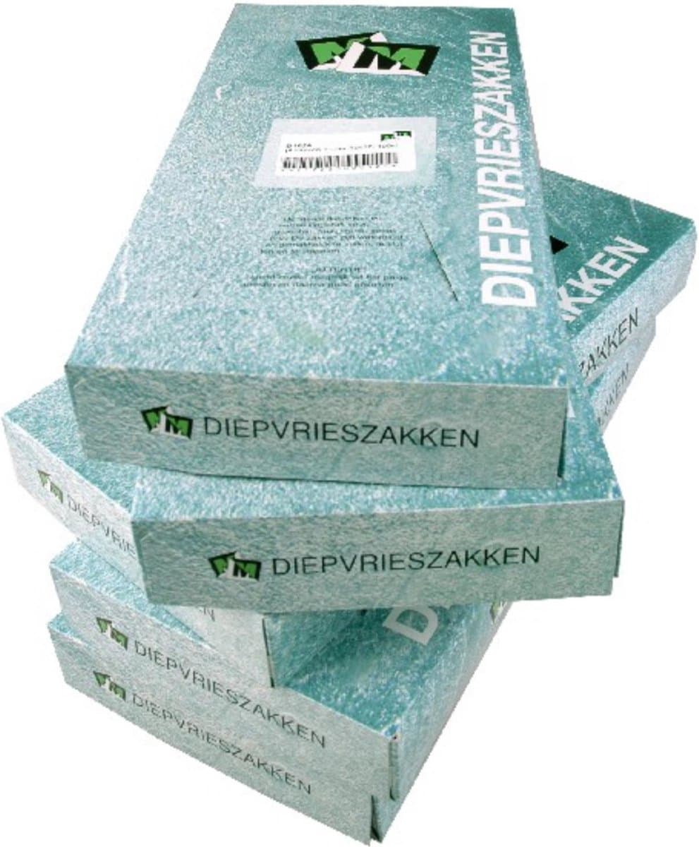 MM Eurotool Diepvrieszakken - 1 liter - Waterdicht - 100 stuks - Compact en Duurzaam