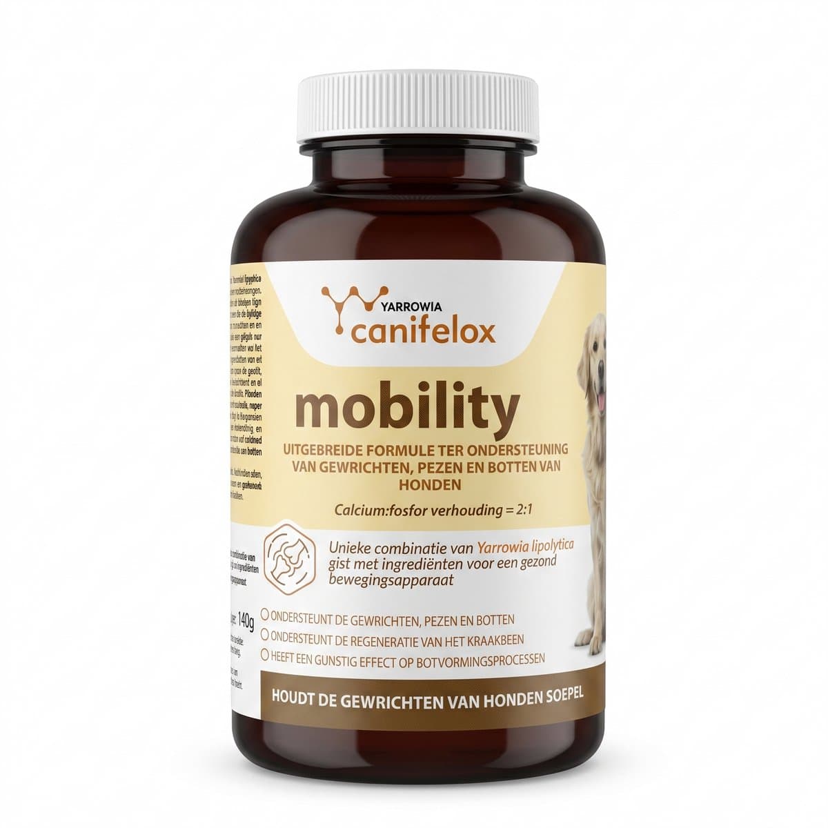 Canifelox Mobility 240g – Heup & Gewrichten Supplement voor Honden – Met Glucosamine, Chondroïtine & MSM – Ondersteunt Kraakbeen, Pezen & Botten – Ideale Calcium-Fosfor Verhouding
