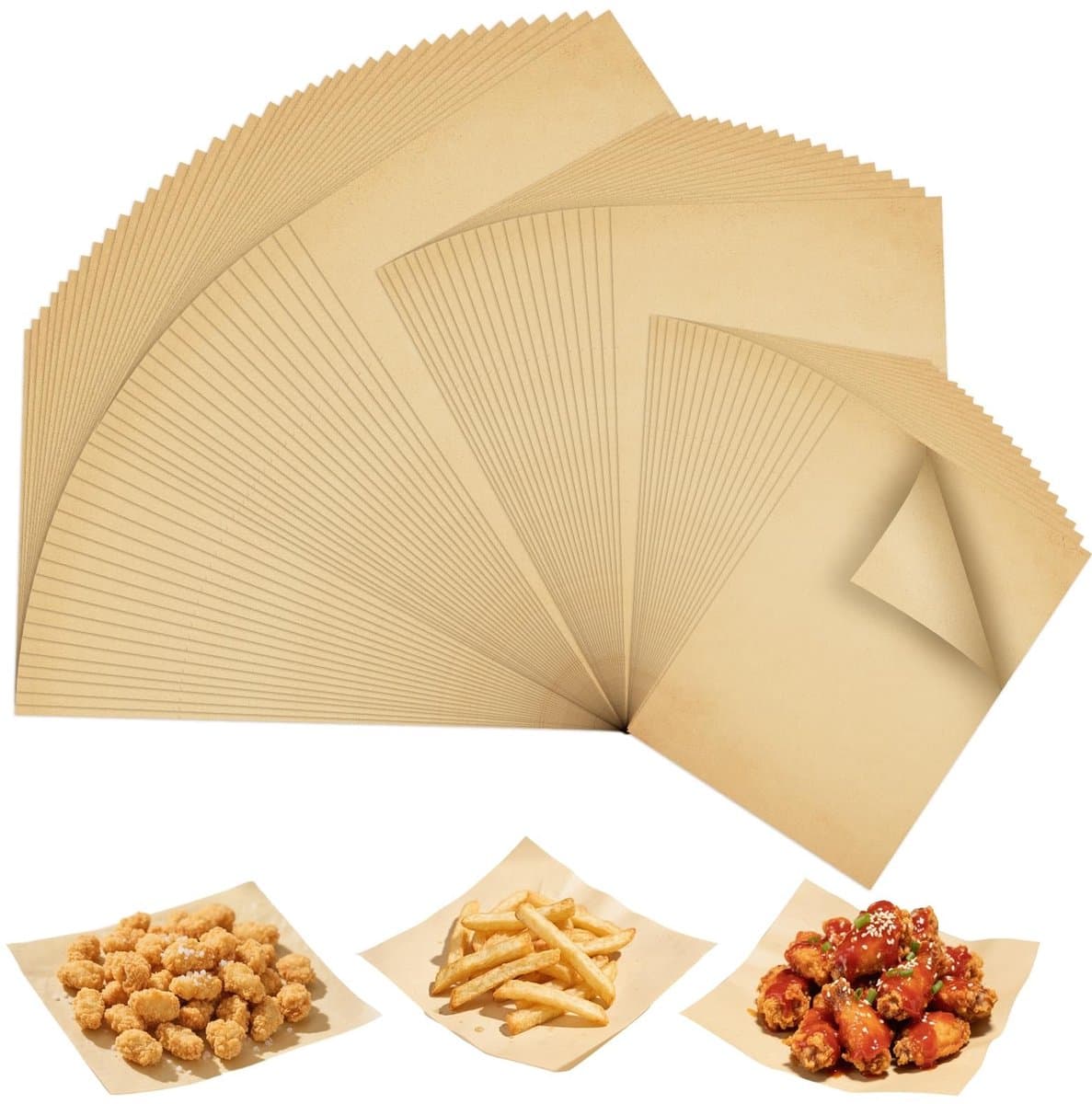 VT Goods - Bakpapier - Vetvrij Bakpapier - 300 Stuks - 30x40cm - Waterdicht en Oliebestendig - Voor Bakplaten en Airfryers - Geschikt voor Diverse G...