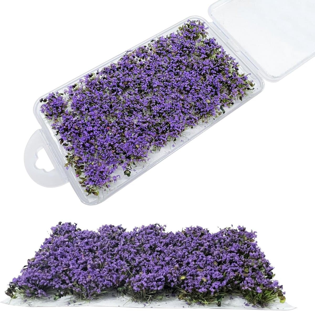 Static Grass Tuft voor Miniatuur Tabletop Games en Modelspoor - Paars Gras voor Scenische Decoratie en Diorama's