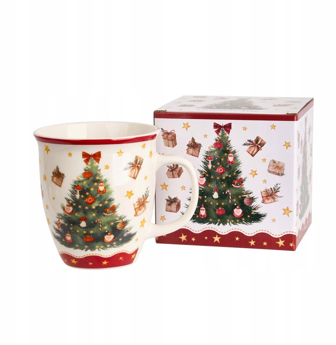 Duo Kerstmok 650 ml 'Christmas Tree 3' - Feestelijke Collectie