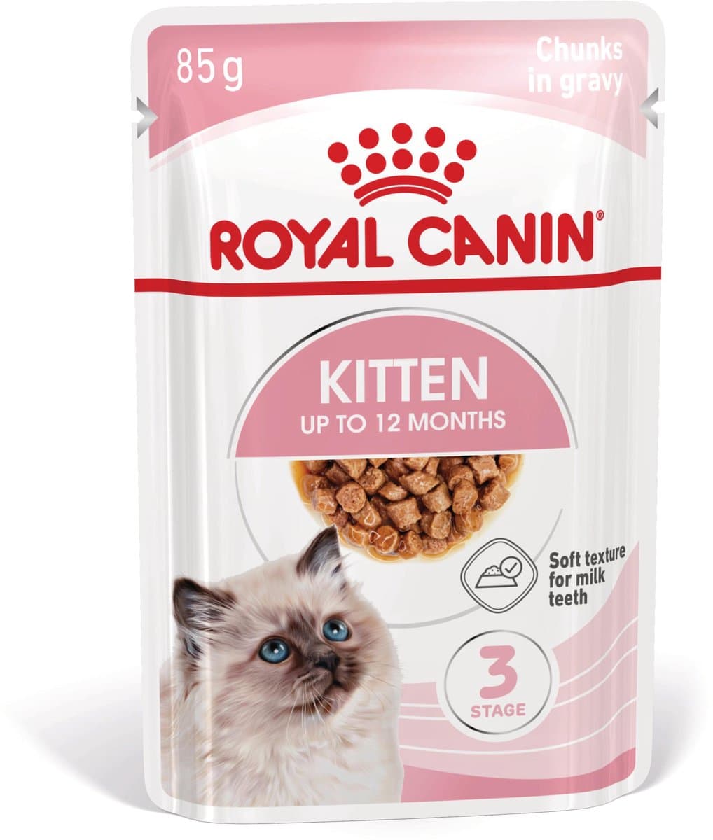 Royal Canin Kitten - Katten Natvoer in Gravy - 12 x 85 g