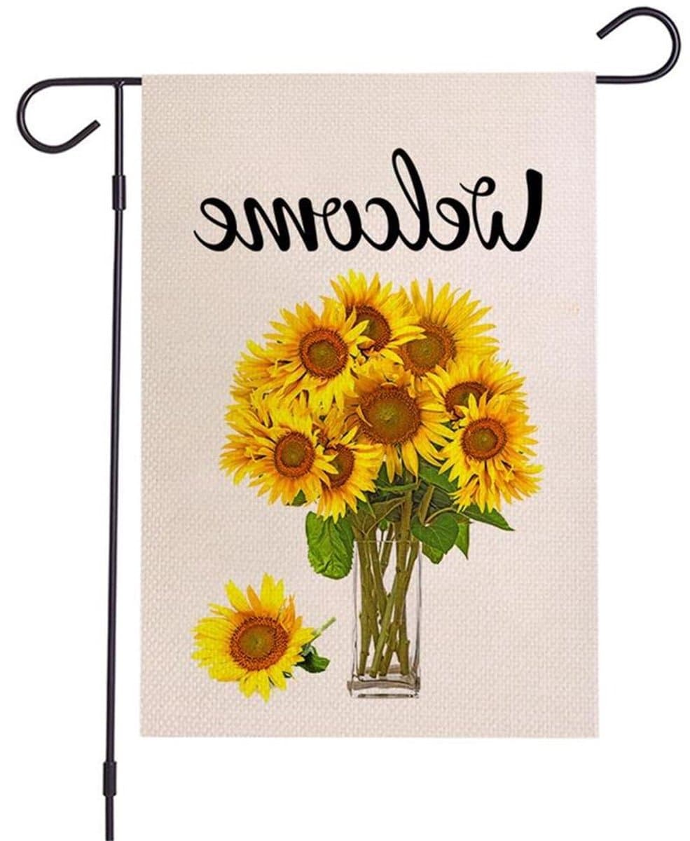 Zonnebloem Tuin Vlag - Decoratieve Huisvlag - Tuindecoratie - Dubbelzijdig Ontwerp - 30 x 45 cm - Multicolor