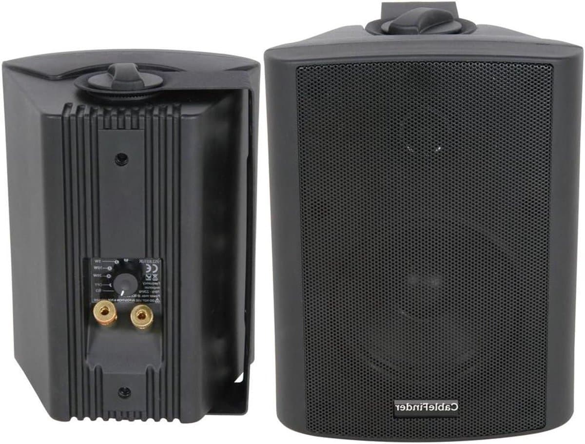 Achtergrondluidspreker - Wand speaker - Muziek afspelen - 100V 8 Ohm - 6.5 Inch - Zwart