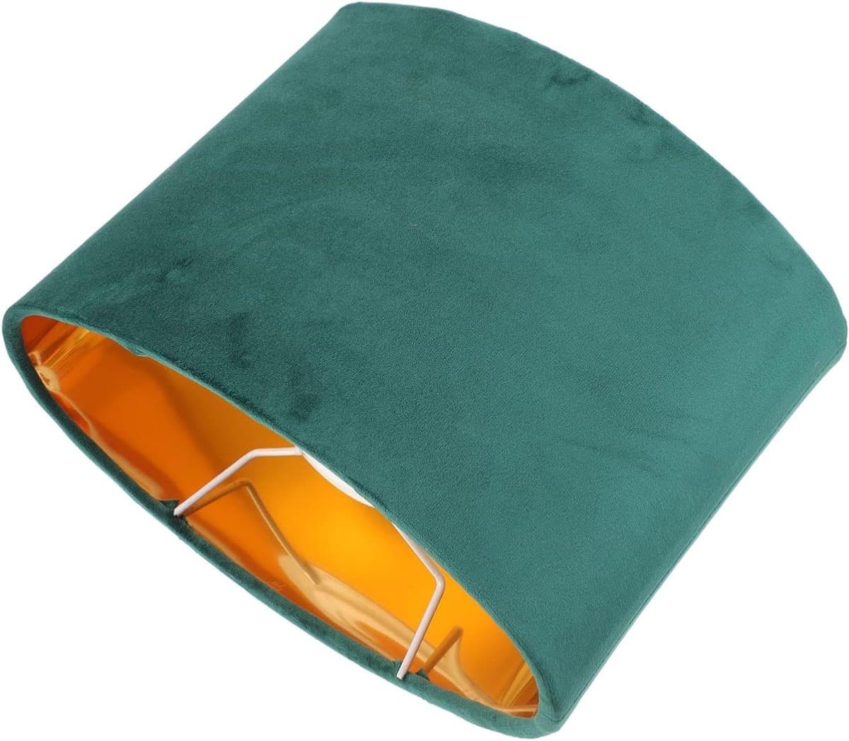 Ovale Lampenkap - Kroonluchter Decoratie - Sfeervol Interieur - Verblindingsvrij Licht - 23 cm - Groen