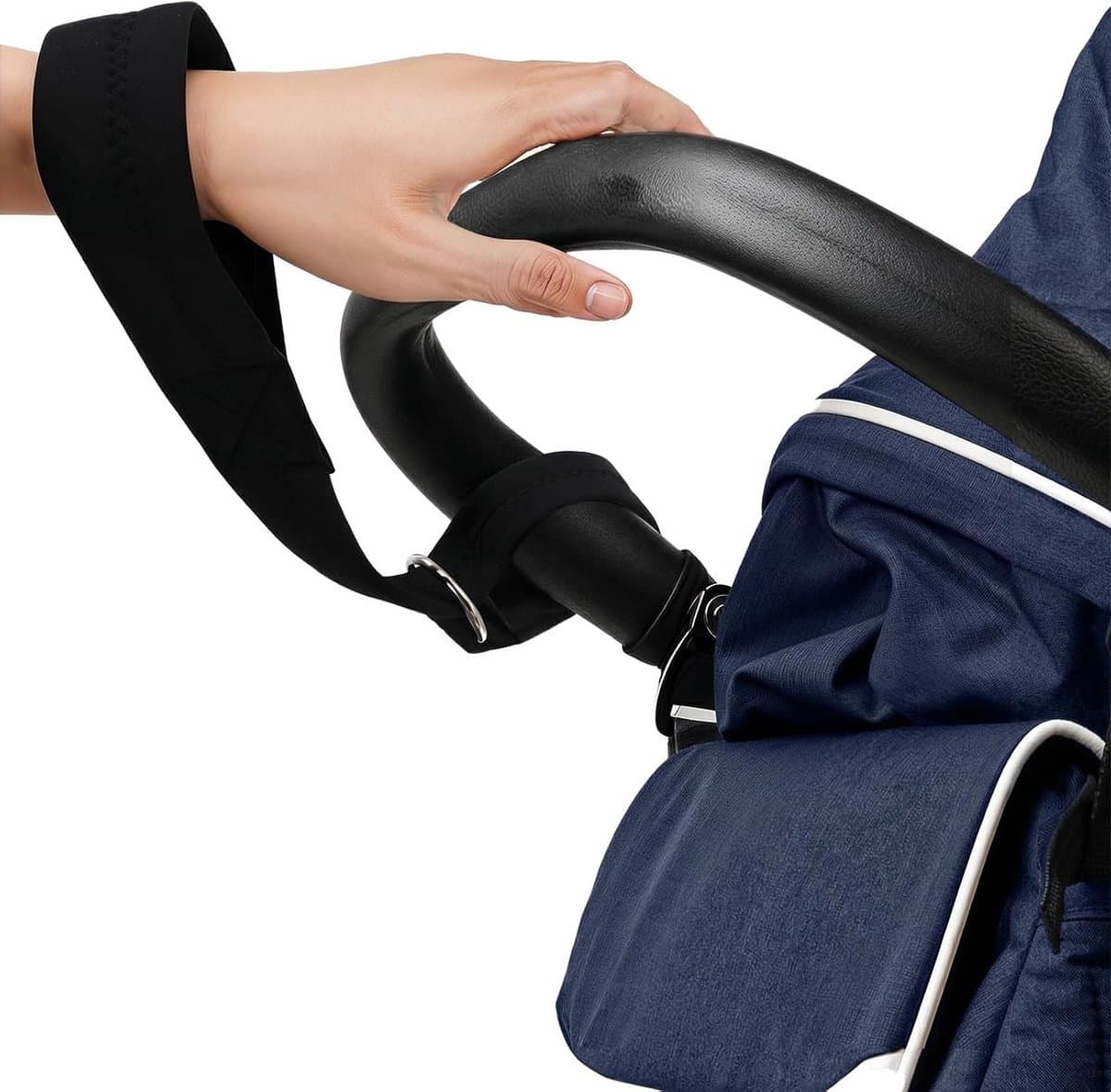 Verstelbare polsband voor kinderwagen met handvat hoes en veiligheidslus, praktische accessoires voor tassen en winkelwagens