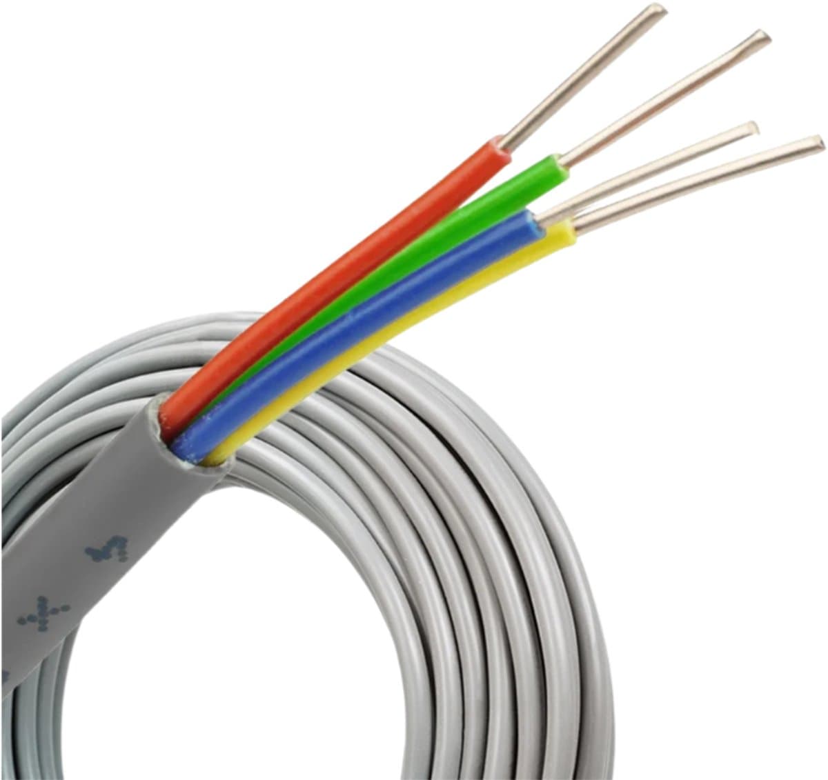 Dynamic signaalkabel Yr 4x0,8mm Dca-s2,d0,a3 grijs per rol 100 meter