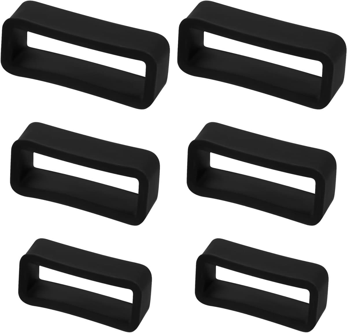 6 Stuks Siliconen Horloge Band Keepers - 14mm/16mm/18mm Horlogeband Retainers voor Smartwatches en Sporthorloges