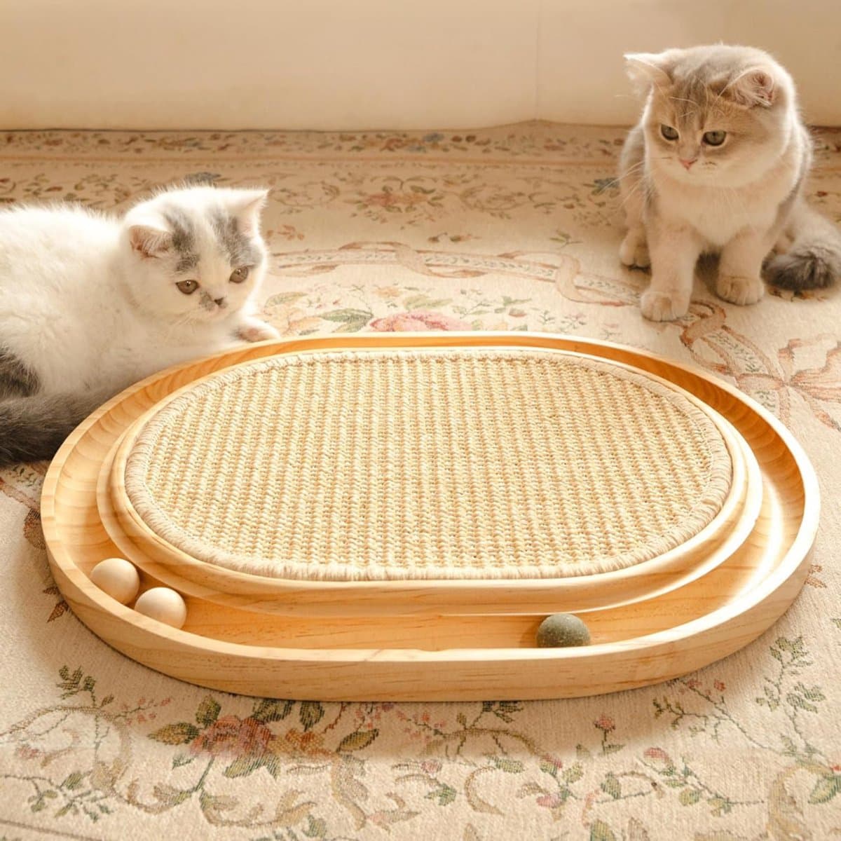 RUX® Krabton - Krabpaal - Krabton voor Katten- Beige - 43cm x 33cm x 3 cm
