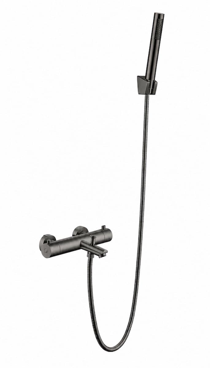 LINEA UNO - Vass - Gun metal - Thermostaat badkraan - - 201423