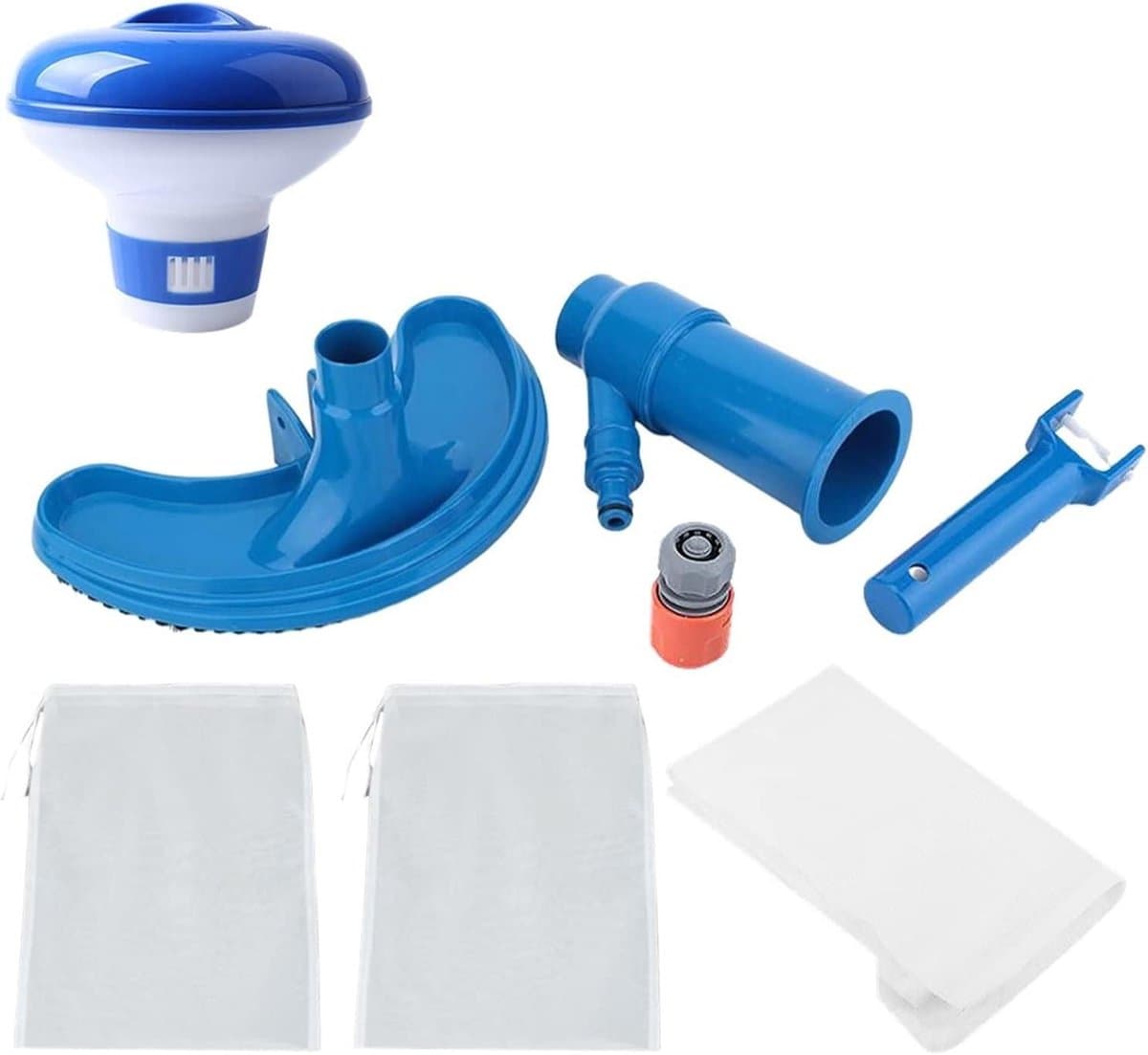 Zwembad Stofzuiger - Reinigingsset Vacuüm - Zwembad Onderhoud - Lichtgewicht Duurzaam Materiaal - 25cm Lengte - Blauw