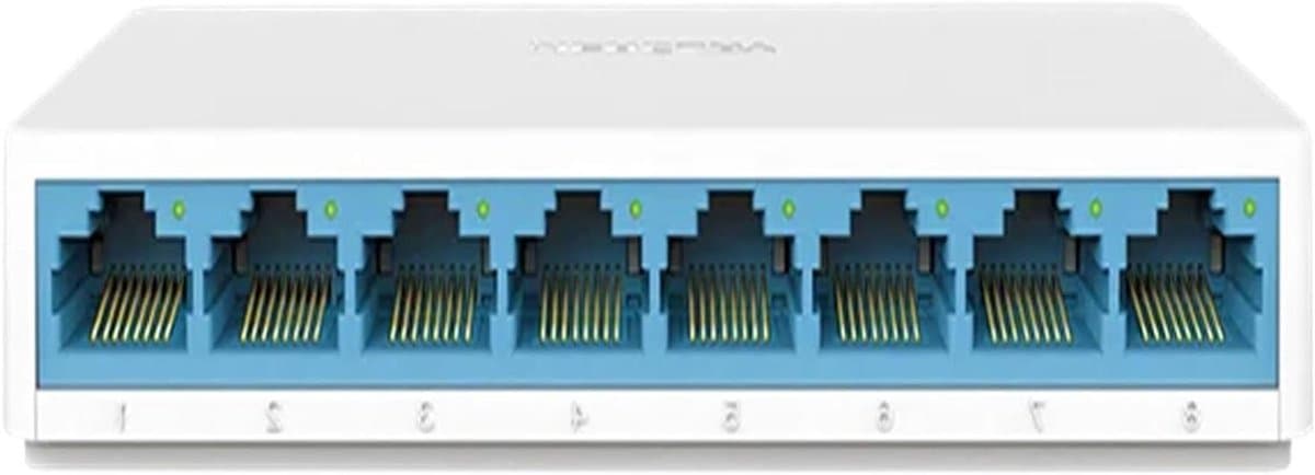 Netwerk Switch - Ethernet Hub - Netwerk Uitbreiden - 8 Poorten Gigabit - Mini Formaat - Zwart