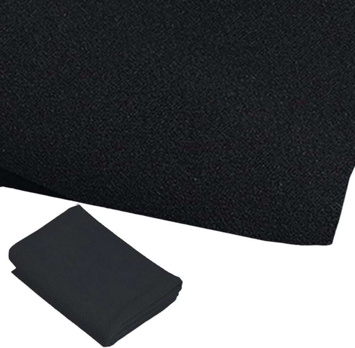 Luidspreker Grill Doek - Akoestisch Mesh Stof - Luidspreker Bescherming - Optimaliseert Geluidsprestaties - 1.6x0.5m - Zwart
