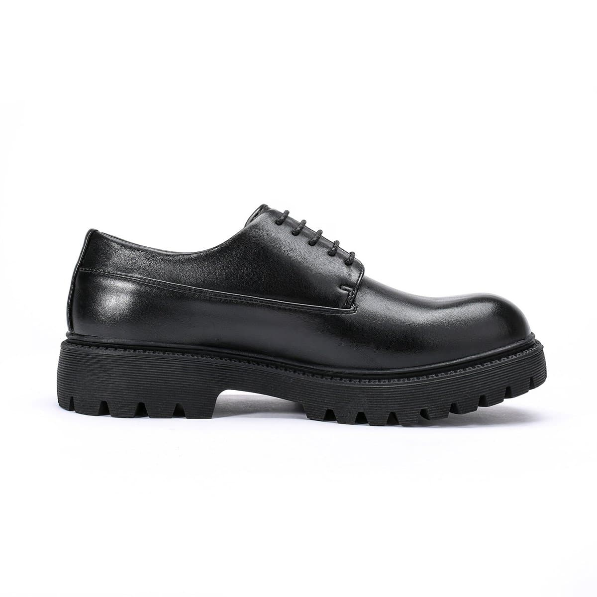 ALLTHEMEN Heren Ronde Neus Derby Veterschoenen - 41