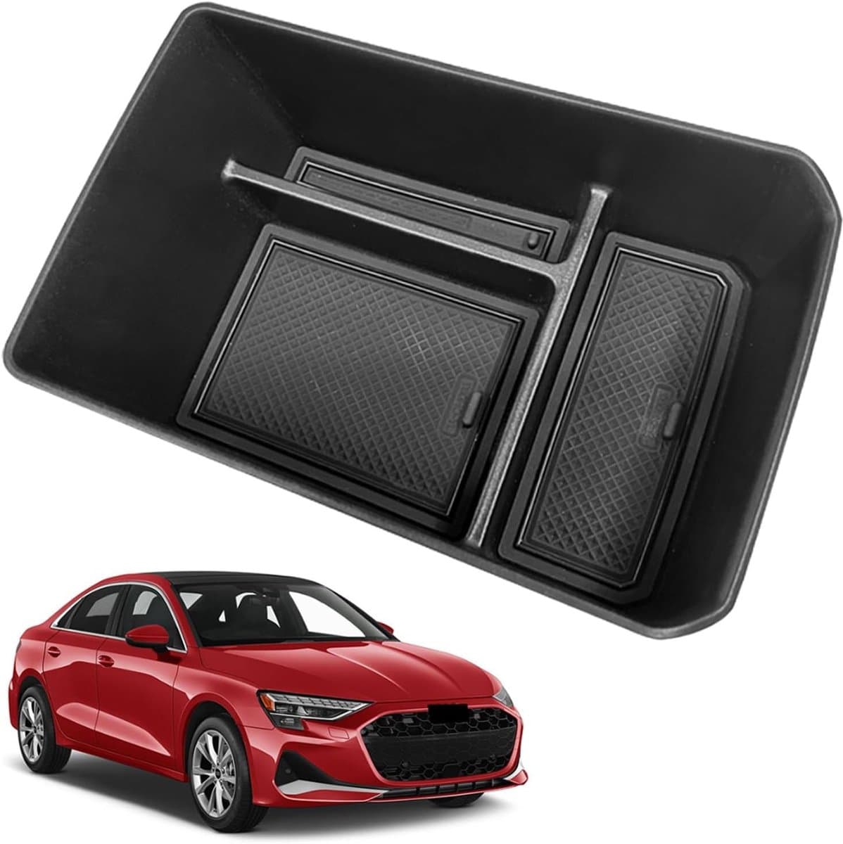 Center Console Opbergdoos voor Audi A3 8Y (2021-2025) - Organiser voor Armsteun, Ruimtebesparend, Accessoires voor Auto-interieur