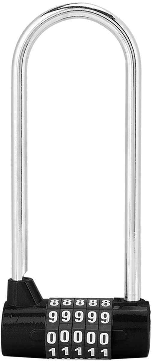 Combinatiehangslot - Combinatieslot - Hangslot - Voor binnen- en buitengebruik - Zinklegering - U-vormig - Digitaal combinatieslot - Verlengd deurhangslot