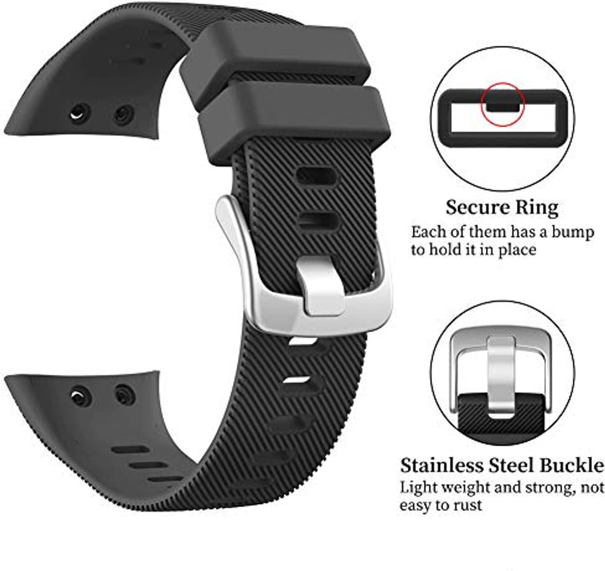 Sportarmband voor Garmin Forerunner 45 - Zachte Siliconen Horlogeband voor Mannen en Vrouwen
