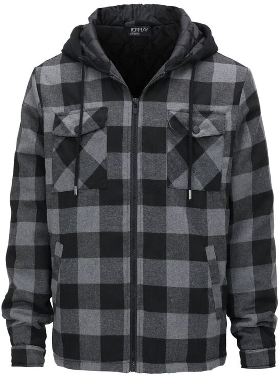 Forplay Lenny Heren Fleece - grijs/zwart - L