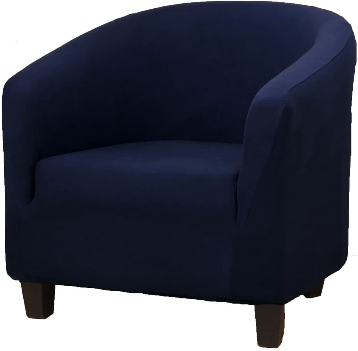 Afneembare-Sessel-Sofa-Beschermer-Woonkamer-Navy-Blauw-Polyester-Elastaan