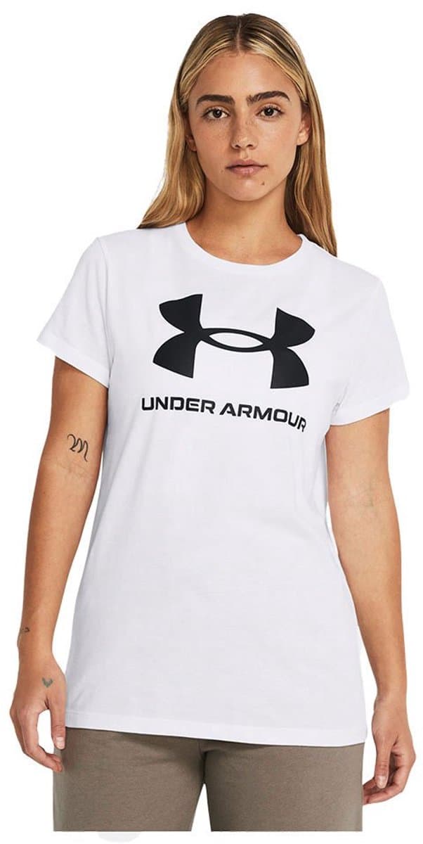 Under Armour Dames T-shirt Korte Mouwen Wit Sportstyle Collectie S