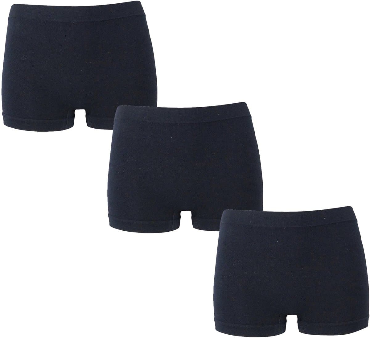 J&C Underwear 3-pack Dames katoenen boxershort 4166 Zwart - maat 4XL