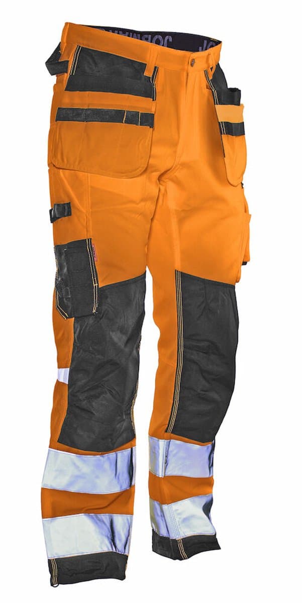 Jobman 2222 Hi-Vis Trousers Star HP 65222207 - Oranje/Zwart - C58
