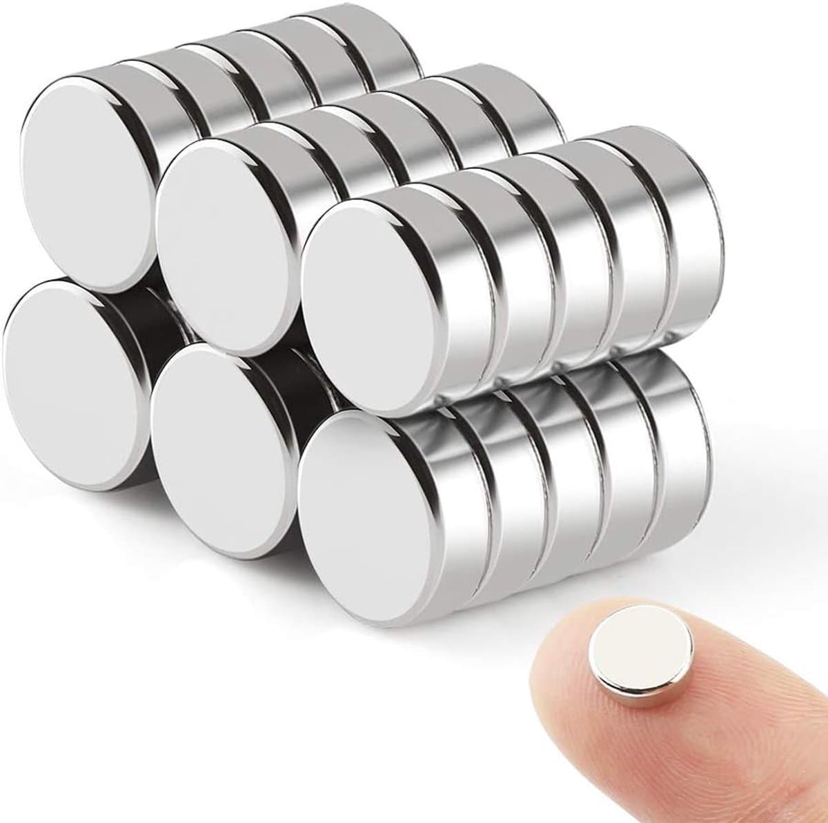 Multifunctionele koelkastmagneten, sterk, 8 x 3 mm, krijtbordmagneten, kantoormagneten, duurzame magneten voor koelkast, deur, whiteboard, kaart, beeldscherm, 30 stuks