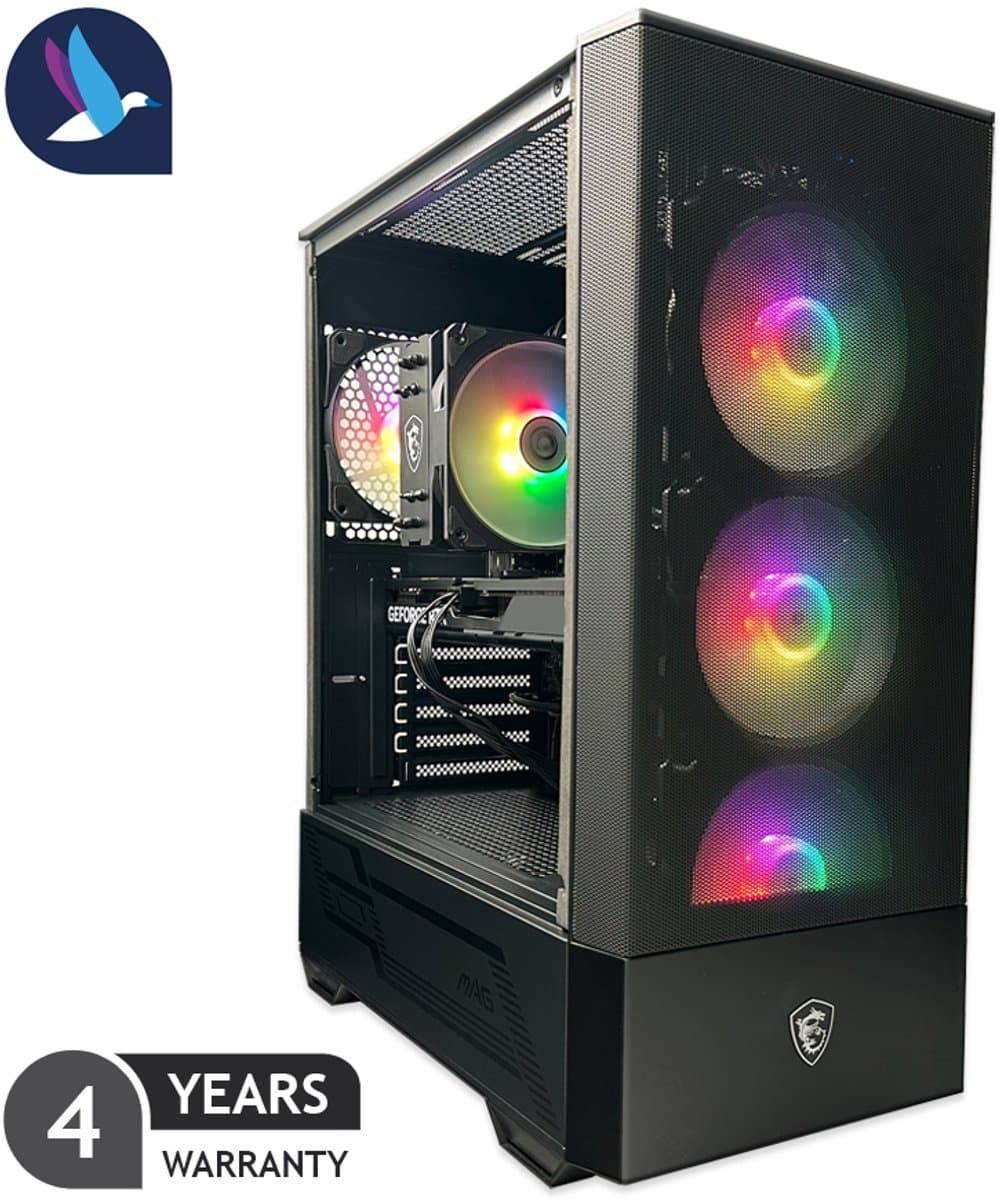 MSI Forge Gaming PC - AMD Ryzen 5 7500F - NVIDIA RTX 5060 - 32 GB RAM - 1 TB SSD