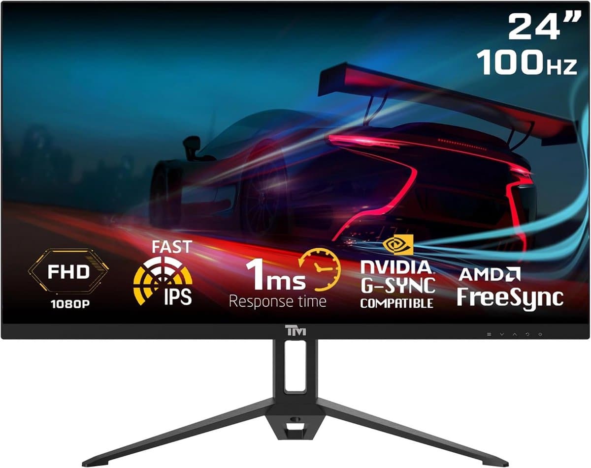 24 inch Full HD IPS Gaming Monitor met 100Hz en 1ms Reactietijd