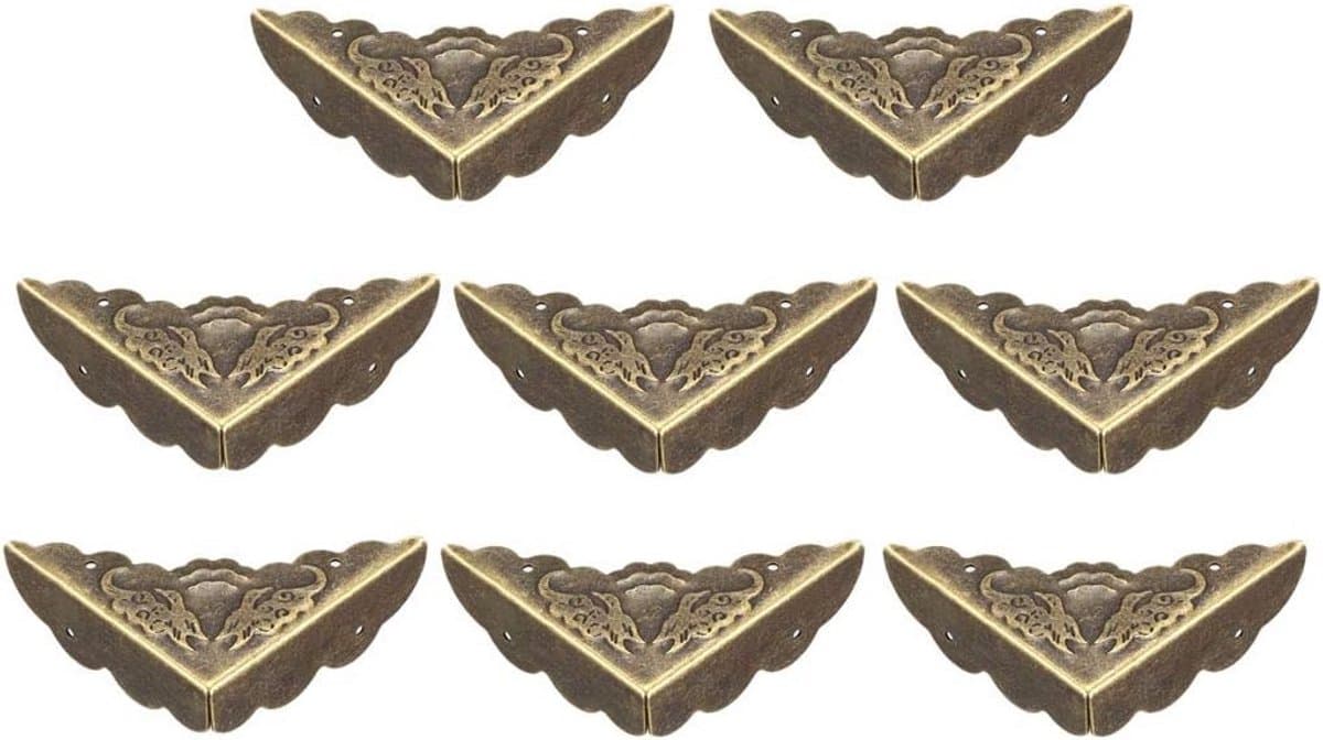 8x Hoekbeschermers Tafelrand Metaal 43mm - Bureau Hoekafdekking