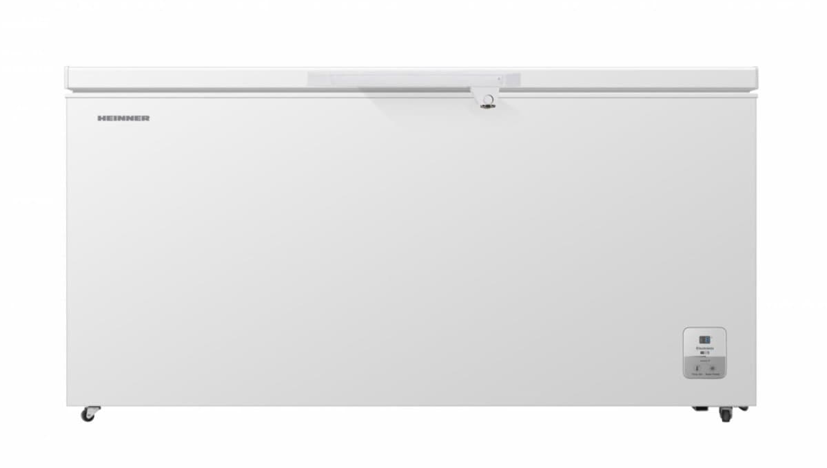 Heinner HCF-HS500EE++ Vrieskist – 500 L – LED-display – Inverter Compressor – Supervriesfunctie – Vergrendelbaar Handvat – Wit – 5 Jaar Garantie