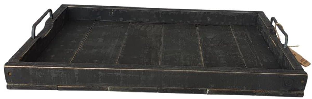 Houten Dienblad black berlin Marianne 58 in de bekende Dutch Mood stijl – 58 x 38 x 9 cm