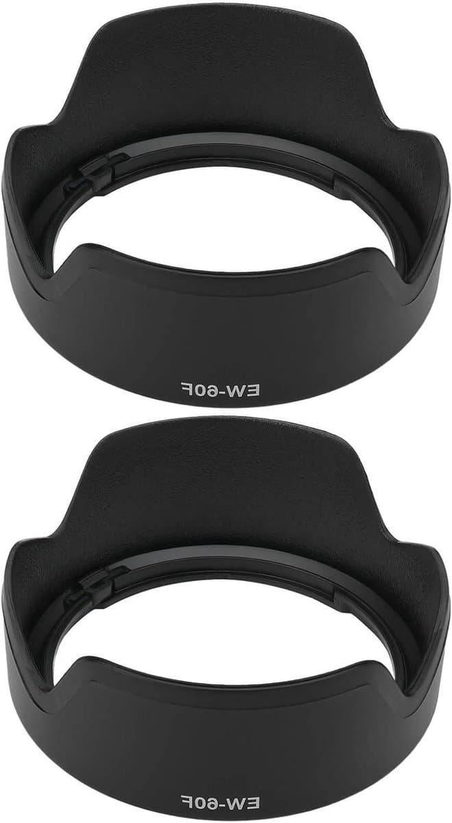 Allecto Plus - Lens Hood Zonkap EW-60F Geschikt voor EF-M18-150mm Lens - 55mm Lensdop - 75x31.4mm - Zwart
